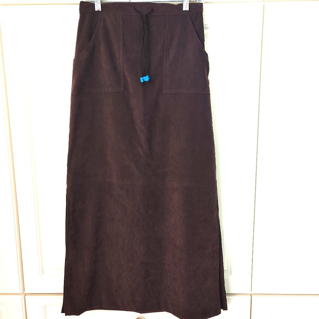Tracey Evans Limited Brown Maxi Skirt, Size 5, New
